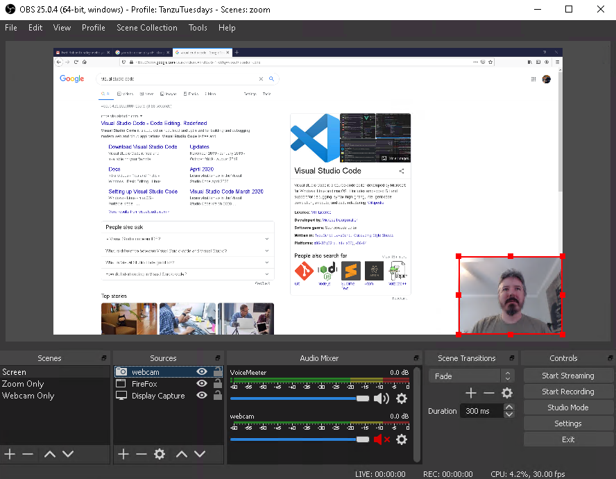 Cómo usar una cámara de CCTV para streaming en Zoom Google Meet Twitch FB  Live  y OBS Studio 