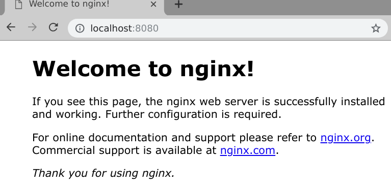 Nginx Welcome Screen